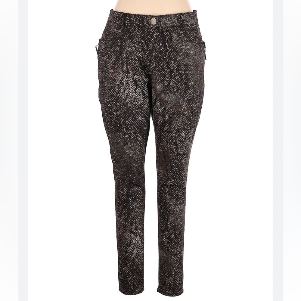 DEMOCRACY Ab technology Snake Skin pattern pants